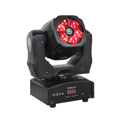 JMS WEBB 6x15W Laser+Beam RGBW Moving Head Light DJ Disco Stage Moving Head Lights