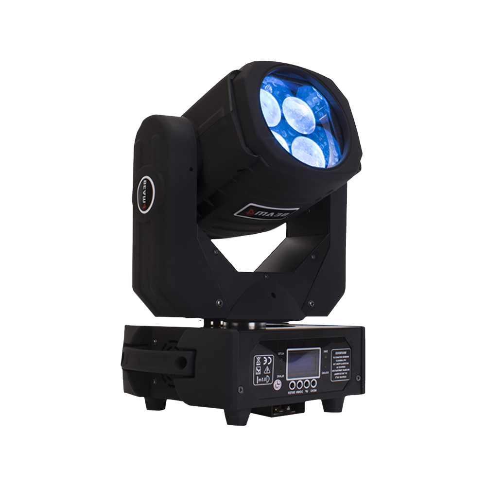 LED Super Beam 4x25W RGBW Moving Head Lighting For Church Wedding Concert Theater Performance Stage