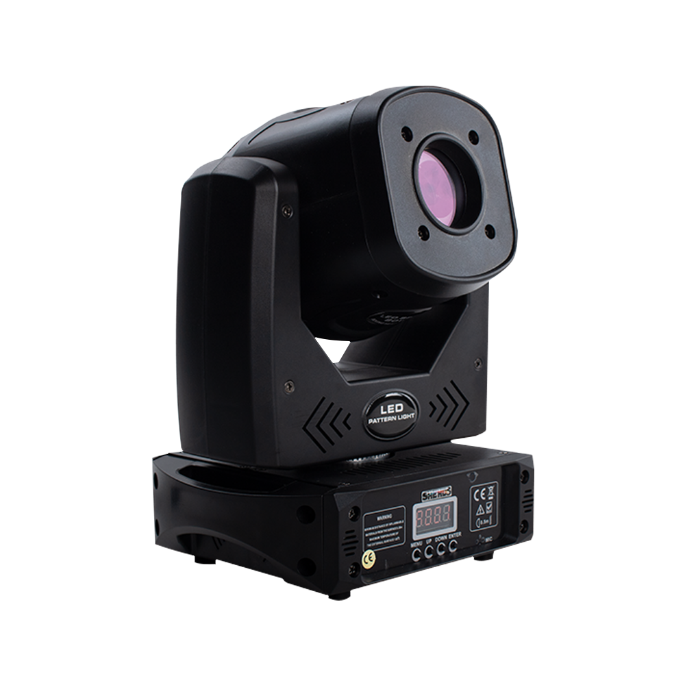 SHEHDS LED Spotlight 80W With 3-Prism Gobo Moving Head Light Party Dj Equipment DJ Disco Night Club