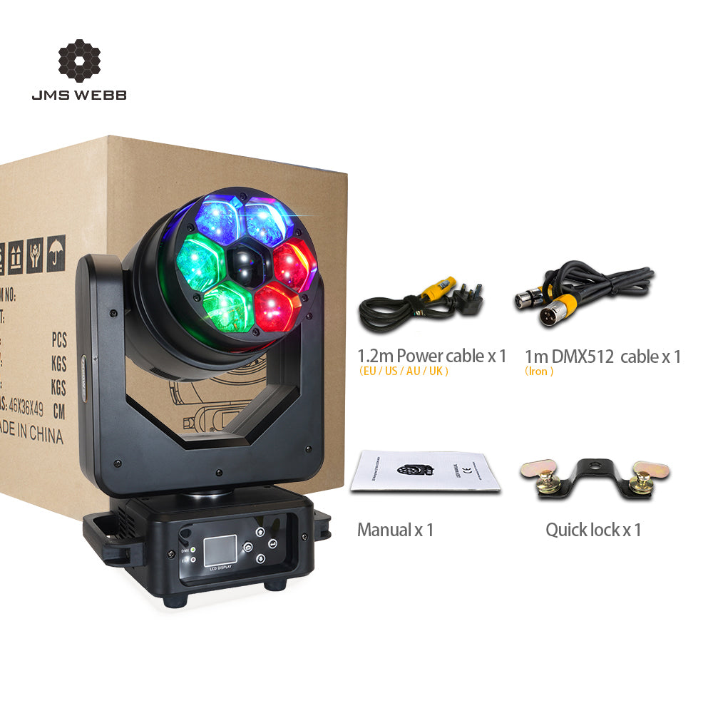 JMS WEBB LED Beam & Wash Big Bee Eye 7x20W Moving Head For Night Club DJ Club Disco Stage