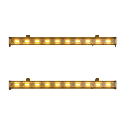 SHEHDS Waterproof LED Retro 10x20W Amber Strobe Light Zero Noise Outdoor