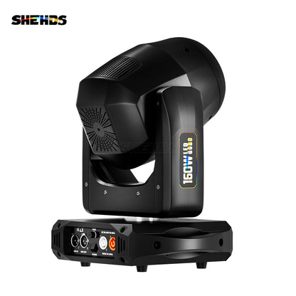 SHEHDS 8-Prism LED Spot 160W Gobo Lights With LED Ring and LCD Display Moving Head Lights Stage Effect Lighting For DJ Disco Stage Wedding Night Club