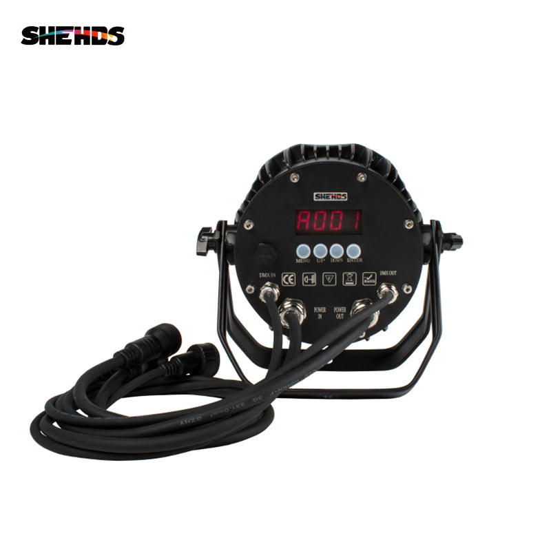 SHEHDS Waterproof LED Par 7x12W RGBW /7x18 RGBWA+UV For Outdoor Stage Night Club DJ Stage