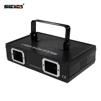 SHEHDS Laser Lamp 2 Head Laser Dual Hole Stage Effect DMX512 Lighting For Dance Floor And DJ Disco Party KTV Nightclub