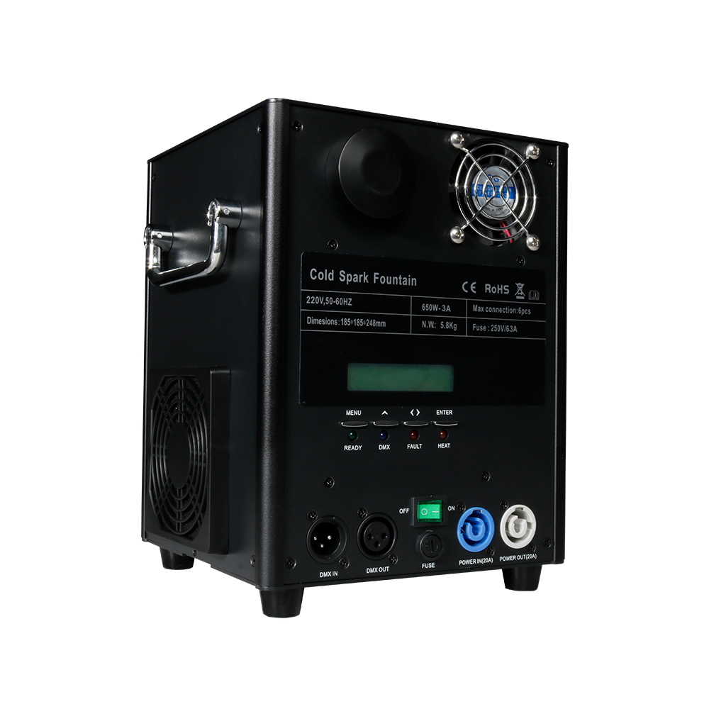SHEHDS New 650W Wireless Firework Spark Machine Out/Indoor Wedding Par