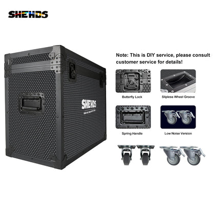 SHEHDS New Version Big Aluminum alloy LED 18x18W RGBWA+UV 6In1 PAR Light High Power Even Color Mixing For DJ Projector