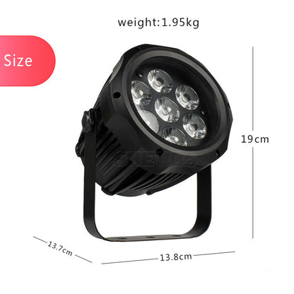 SHEHDS Waterproof LED Par 7x12W RGBW /7x18 RGBWA+UV For Outdoor Stage Night Club DJ Stage