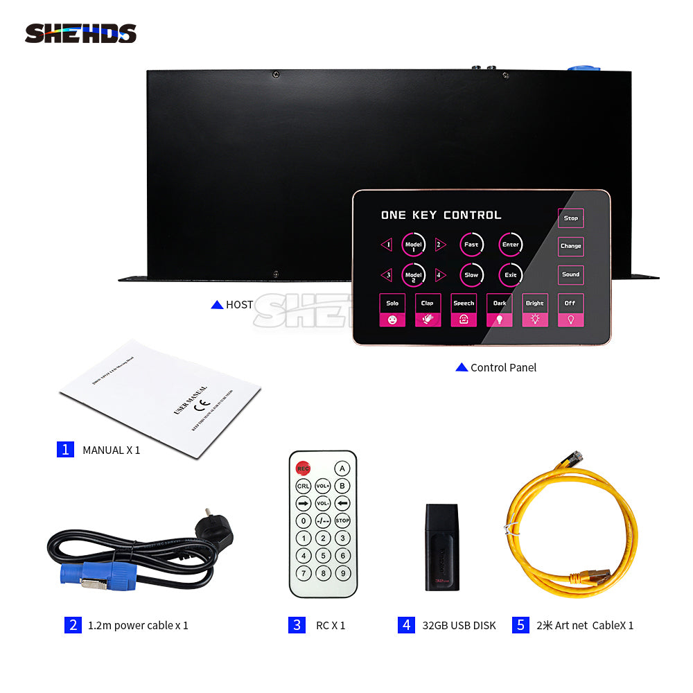 SHEHDS High Quality 2048 Light Recorder One Key Control Software Control For Performance Stage Wedding