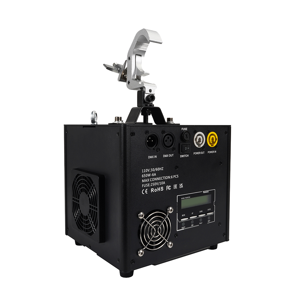 Cold Spark 650W Upside-down Spark machine With Foldable Hook for Weddi