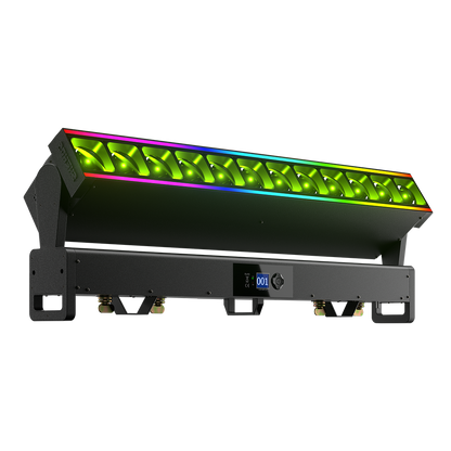 GalaxyJet LED 12x40W RGBW Zoom Beam Moving Head Lighting | Pixel Control Low Noise for DJ Club  Bar Live Show Theater