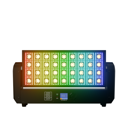 SHEHDS 200W 36 LED Strobe Beam Light 5050RGB 0.3W Wash Moving Head Stage Lighting For DJs