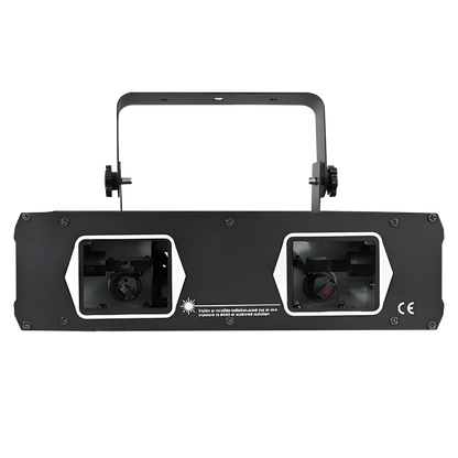 SHEHDS Laser Lamp 2 Head Laser RG & RGB Dual Hole Stage Effect DMX512 Lighting For Dance Floor And DJ Disco Party KTV Nightclub