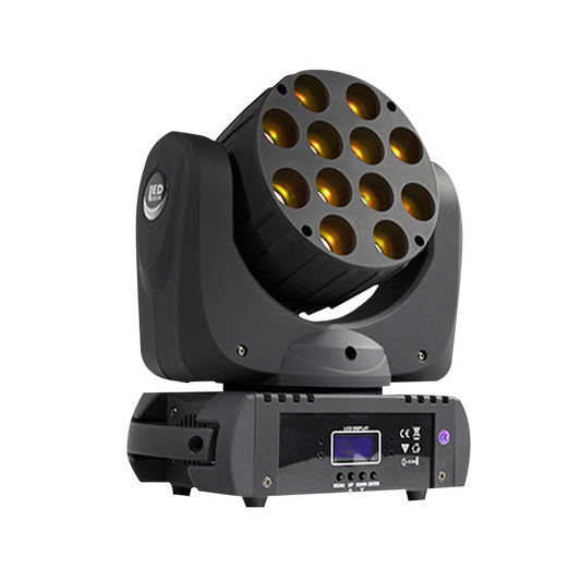 LED Beam 12x12W RGBW Moving Head Light DMX512 Good for Patry DJ Disco Concert