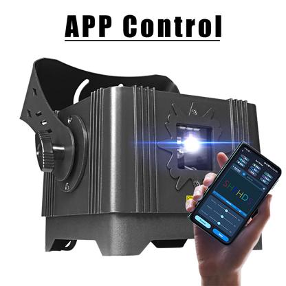 SHEHDS New APP Control Waterproof Laser 3W RGB Scanning Pattern Animation Laser Light for Performance Stage Wedding DJ Nightclub