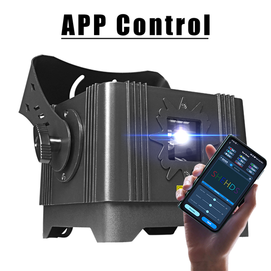 SHEHDS New APP Control Waterproof Laser 3W RGB Scanning Pattern Animation Laser Light for Performance Stage Wedding DJ Nightclub