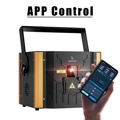 New APP Control  Constellaser 6W RGB Animation Laser Semiconductor Laser With DMX512 & ILDA & RJ45 Art Net Connector