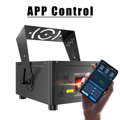 New APP Control  Constellaser Waterproof 12W RGB Scanning Pattern Animation Laser Light For Bar Concerts Performance Stage Wedding
