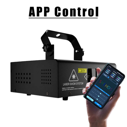 New APP Control  SHEHDS 1W RGB Scan Laser Double Pattern Superimposed For Performance Stage DJ Nightclub Wedding