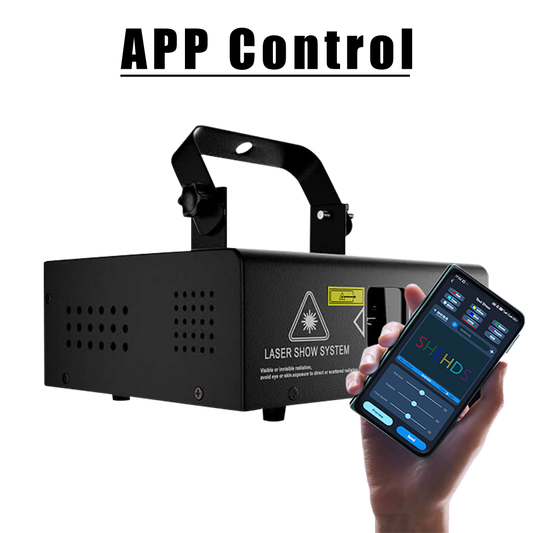 New APP Control  SHEHDS 1W RGB Scan Laser Double Pattern Superimposed For Performance Stage DJ Nightclub Wedding