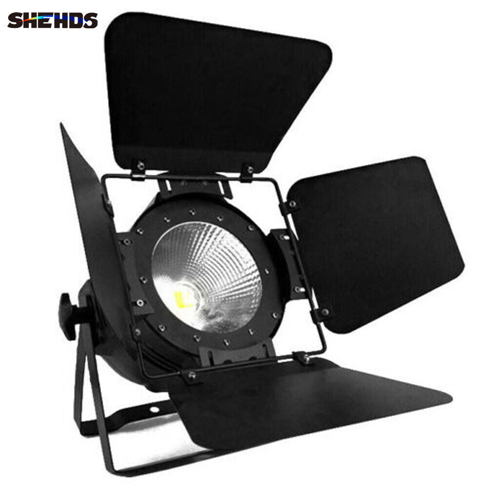 LED Par COB 200W Cool White + Warm White Theater Audience Lights Gorgeous Effect Aluminum Alloy with/without Barndoors Lighting Performance Stage